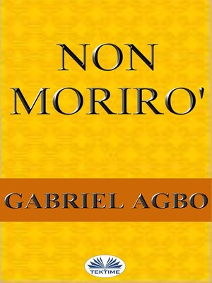 cover image of Non Morirò